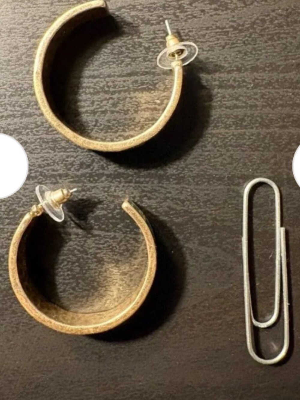 Tennis Racket Earrings Hoops - Picture 4 of 4
